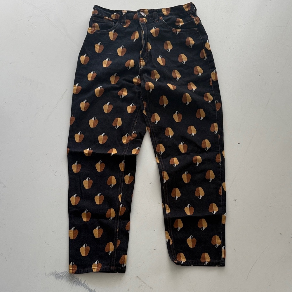 FARM Rio Black and Brown Straight Leg Pants